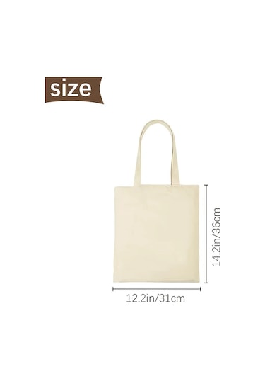 Willowhaven 12 Adet Bej Sublimasyon Çanta 12.2x14.2 İnç Dıy Dekorasyon Alışveriş Çantası