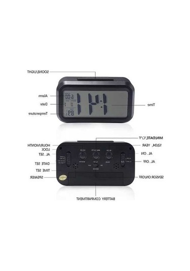 Trendooze Saati Saat, Saat Özel Model Led Ekranlı Dijital Çalar Büyük Başucu Anasayfa 12/24 Kl