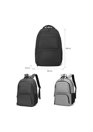 Cxs-615 Çok Fonksiyonlu Oxford Laptop Sırt Çantası Siyah