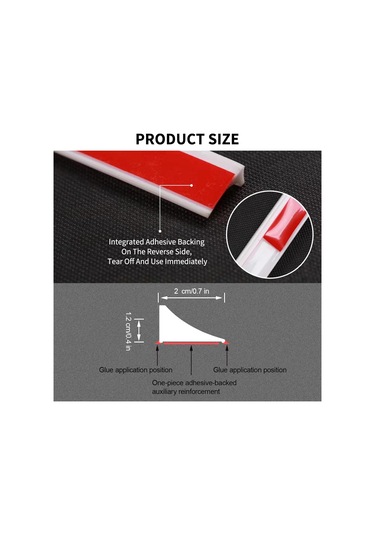 Moveevo Beyaz Otomatik Yapışkan Duş Engeli - 2 Metre Katlanabilir Islak/kuru Ayrımı Suda Tutan Bar Beyaz