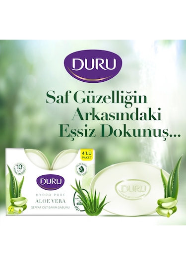 Duru Hydro Pure Aloe Vera 12 Adet Banyo Sabunu 12x135 Gr Aloe Vera