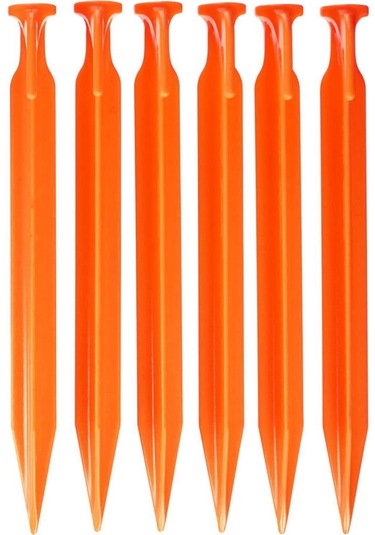 Evolite Arancio ABS Çadır Kazığı -23cm 6 Adet Turuncu