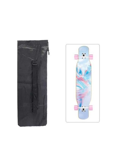 Pazly Suntek Su Geçirmez Longboard Ve Kaykay Çantası Balık 122x38cm Siyah Siyah