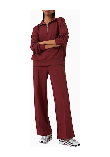 Varley Doublesoft Wide - Leg, Rahat Ve Şık Günlük Eşofman Altı Bordo