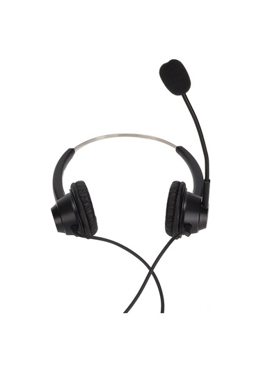 Xindoker H360d-pc İkili Kulaklı Müşteri Hizmeti Kulaklığı, Gürültü Engelleme Mikrofonlu, 3 Bölümlü Çift 3.5mm Plug, Sabit Telefon/voıp Uyumlu, Siyah