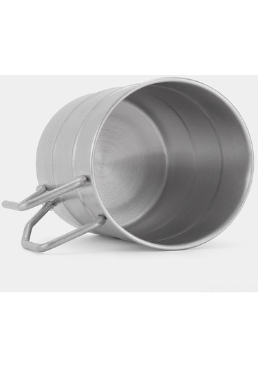 Bloomnest 304 Stainless Steel Camping Cup Set, Portable Hiking Travel Cup, Silver Paslanmaz Çelik Kamp Kupası Seti, Taşınabilir Dağcılık Yürüyüş Seyahat Kupa Gümüş Gümüş Gümüş