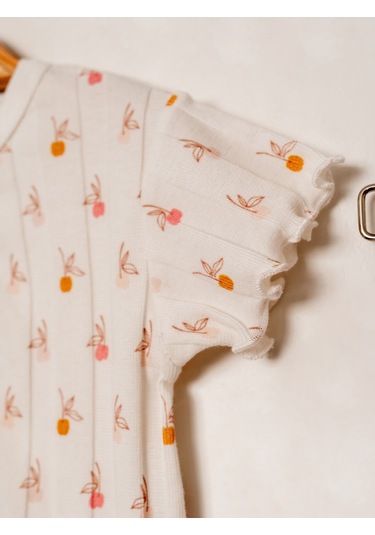 Kd53438.jakarlı Örme Kız 2li Takım 6-9/9-12/18-24/24-36ay Nar Çiçeği