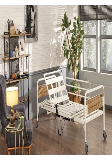 Medikal 2 Motorlu Elektrikli Hasta Karyolası Yatağı Yatak Dahil Abs