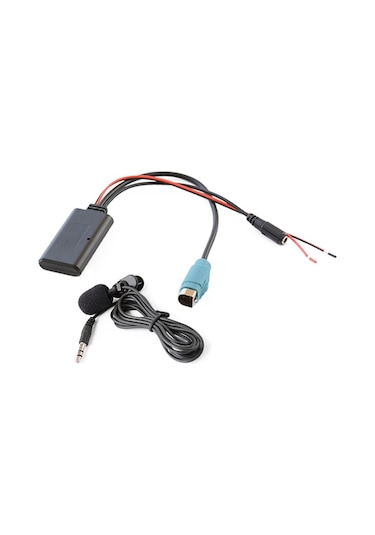 Sones Alpine Kce-236b 9870/9872 İçin Araç Aux Bluetooth Kablosuz Müzik Ses Kablosu + Mıc Telefon