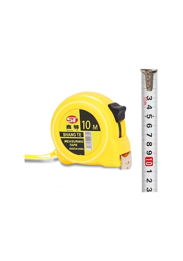10m 25mm-1pc7.5 10m Mezura Metrik Çelik Ölçüm Cetveli Mesafe Ölçme Aracı Metre Cetvel Çelik Bant Uzunluğu Metal Ölçme Aletleri