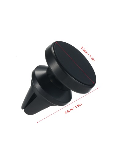 Geeksen Aracın Havalandırma Deliklerine Uyumlu Manyetik Telefon Tutucu - 360 Derece Döner, Metal Manyetik Yama Dahil, Gümüş Renk GÜMÜŞ