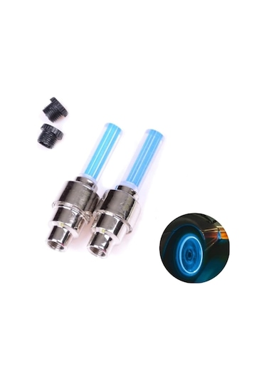 Hareket Sensörlü Mavi Işıklı Sibop Kapağı Lambası Araba Bisiklet N11.223