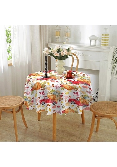 Yuvarlak Yuvarlak Yirmi Yeni Xıxun Ve Su Örtüsü Noel Masa Geçirmez Dört Dayanıklı Aşınmaya Un Beyaz - 0.80 X 100 Beyaz