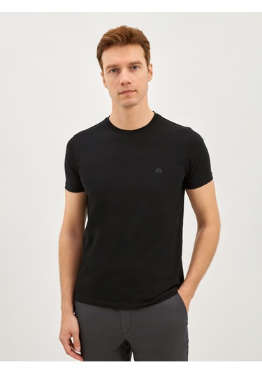 Karaca Erkek Modern Fıt Tişört-siyah 11.25s.06.623 Siyah