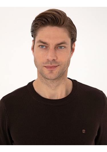 Pierre Cardin Erkek Koyu Kahverengi Kazak /triko 50314192-vr084 Koyu Kahverengi