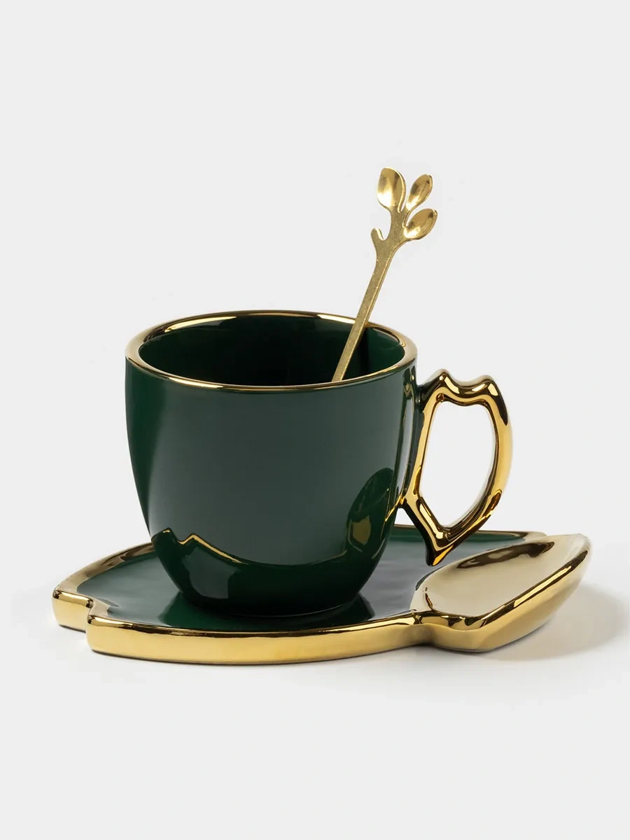 Skyphos "livona" Kahverengi Çay Takımı 160 Ml, Kaşık İle 174992833 Yeşil