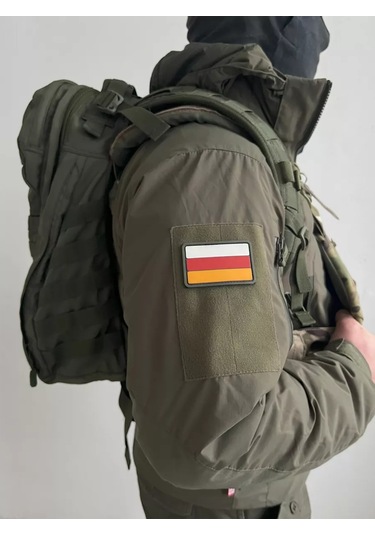 Tactochno Pvc Şerit "osetya Bayrağı" Zeytin Yeşili Fonlu 197879485