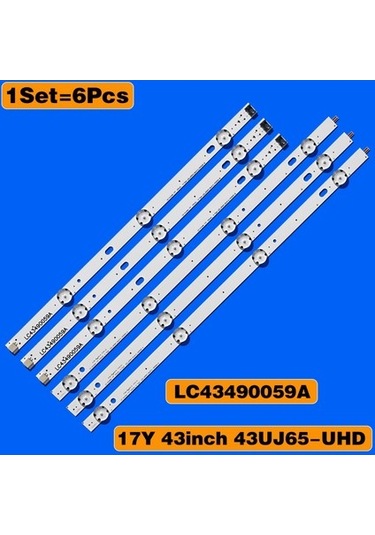 Agoodshop Led Arka Işık Şeridi 3 Lg 43uj635v 43uj675v 43uk6300plb 43uj634v 43uj630v 43uj561v 43uj65