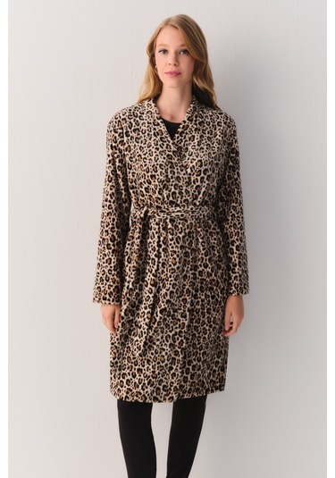 Suwen Leo Robe Sabahlık Sh264036151293 Leopar Desenli