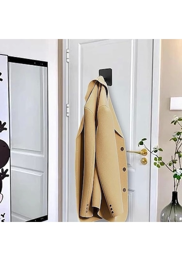 Ardini Kendinden Yapışkanlı Askılık Mat Siyah 07 Pakette 5 Adet Mat Siyah