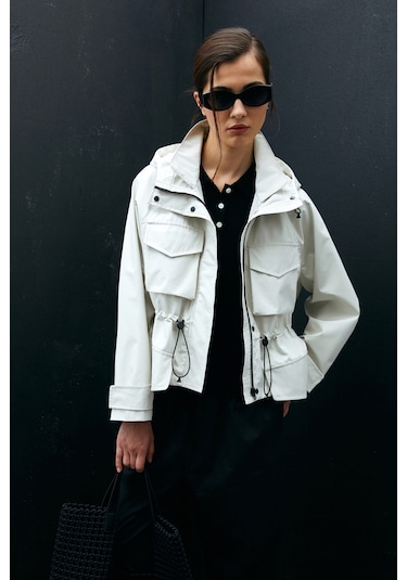 Lufian Level Kadın Dış Giyim Ekru Ekru 121120007100520 Ekru