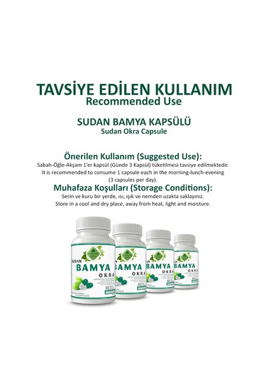 Gökçek Şifa Bamya Kapsül Okra Capsule