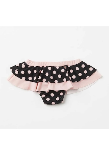 Nurbebe Puantiye Desenli Kız Çocuk Bikini Takımı Pembe