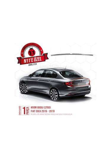 intakrom Fiat Egea Krom Bagaj Çıtası 2015 Üzeri Sd