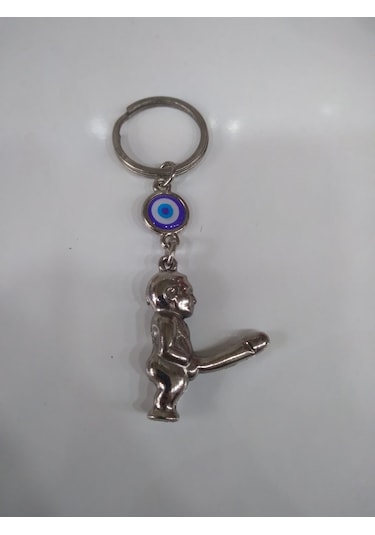 Bereket Tanrısı Gümüş Renk Komik Hediyelik Anahtarlık