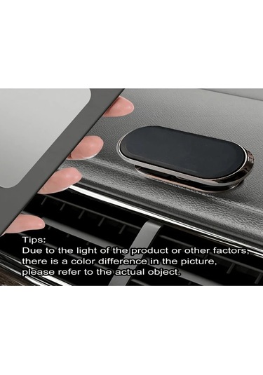 Cordial Siyah Oval Manyetik Araç Telefon Tutucu, Dönebilir Navigasyon Sabitleyici, Güçlü Yapışkan
