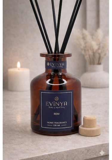 Rem Bambu Çubuklu Oda Kokusu 130 Ml Derin & Rahatlatıcı Reed Diffuser Elma