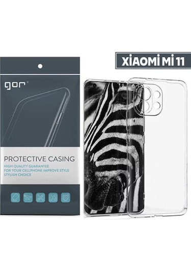 Gor Xiaomi Mi 11 Kilif Kamera Korumali Seffaf Silikon Kilif 563569665