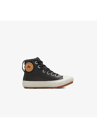 Converse Chuck Taylor All Star Berkshire Çocuk Siyah Deri Bot Düz 371522c Siyah