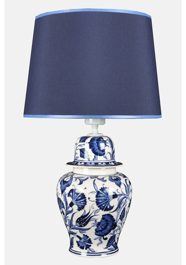Qdec Bleu Blanc Şah Vazo Abajur Lale Karanfil Mavi Diğer