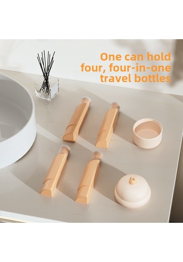 Reedark Seyahat Silikon Kozmetik Dolum Flakon Seti 4'lü - Şampuan, Losyon, Duş Jeli Taşınabilir Leakproof Canavar Tavşanı Renkli Diğer