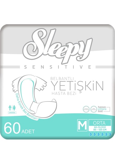 Sleepy Yetişkin Hasta Bezi Medium 2 x 30'Lu 60 Adet
