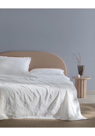 Madame Coco Marjolaina Çift Kişilik Yatak Örtüsü Yo0000000062 Beyaz
