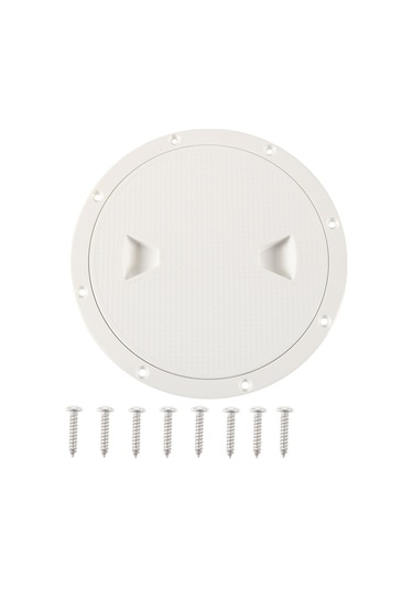 A5943 8 İnç Tekne / Yat Yuvarlak Güverte Kapağı Kapak Kılıfı Vidalı