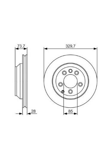Volkswagen Touareg 3.2 2002-2006 Bosch Arka Disk 2 Adet