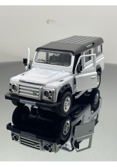 Land Rover 1:32 Ölçek Metal Çek Bırak Model Araba 12 Cm - Beyaz