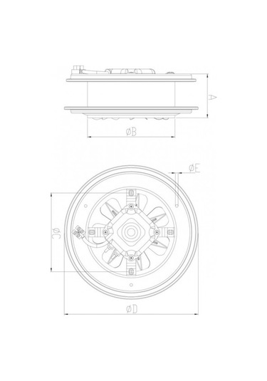 BVN 16 CM Bahçıvan BB 160 2500 D/D 220/230 V Monofaze Aksiyel Baca Aspiratörü