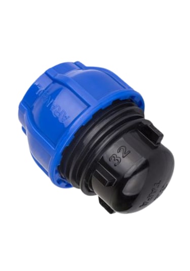 Kaplin Boru Kör Tapa Sonlandırma 32mm - 5 Adet