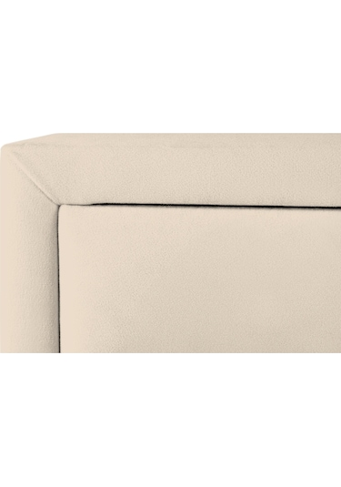 Harmony Silver Iki Çekmeceli Komodin- Yatak Odası Kumaş Döşemeli 2 Kapaklı Komodin Modeli Krem