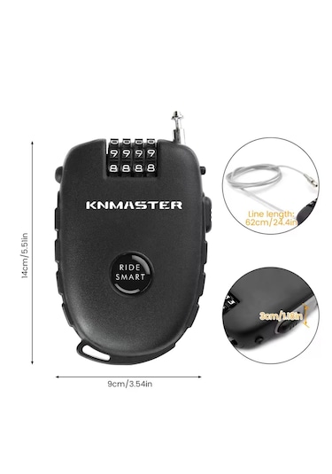 Knmaster Motosiklet Kaskı Kilidi + Knmaster Karbon Çanta Hediyeli