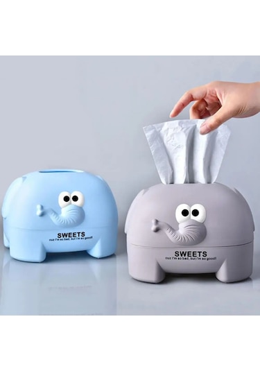 Mor-peçete Kutusu Çıkarılabilir Kapak Hayvan Şekli Büyük Kapasiteli Depolama Yaratıcı Inek Domuz Araba Doku Kutusu Tutucu Ev Gereçleri