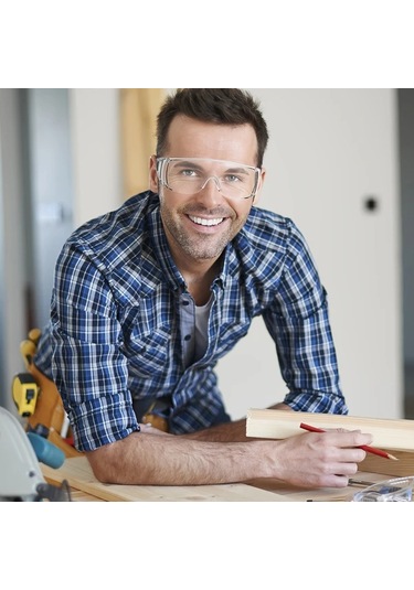 Willowhaven 2 Adet Transparan Buğu Önleyici Endüstriyel Koruyucu Gözlük, Taşıma Çantası Ve Temizlik Bezi