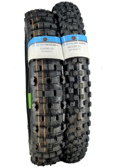 Iran Yasa Tire&rubber 110/90-19 Ve 90/100-21 Tubetype Set Lastik