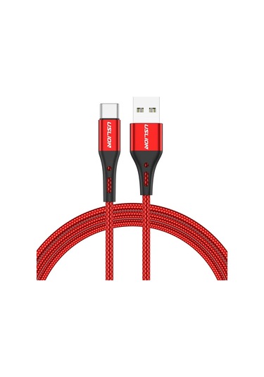 Uslıon 3a Usb C Hızlı Şarj Kablosu, Samsung Uyumlu S23/s22, Xiaomi Mi 12/9, Huawei İçin, 2m/3mkırmızı1m