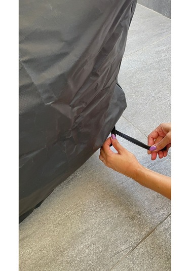 Siyah Bahçe Mobilya Koruma Örtüsü Branda 300x160x80 Cm-santimetre, Su Geçirmez, Güneşten Korur Diğer