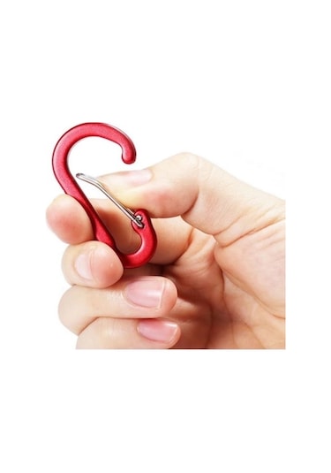 MSO Outdoor Renkli Alüminyum & Paslanmaz Çelik Karabina Anahtarlık Çok Renkli